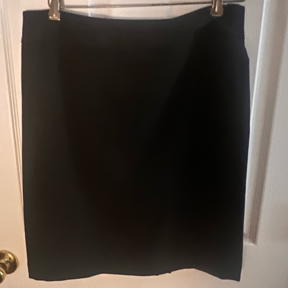 Black a line skirt